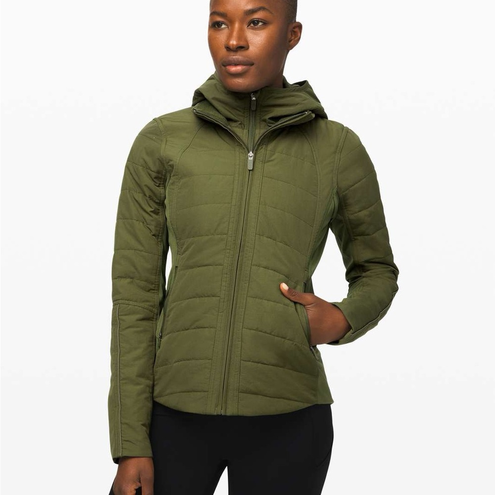 Lululemon Another Mile Jacket Size 2 Landscape Green